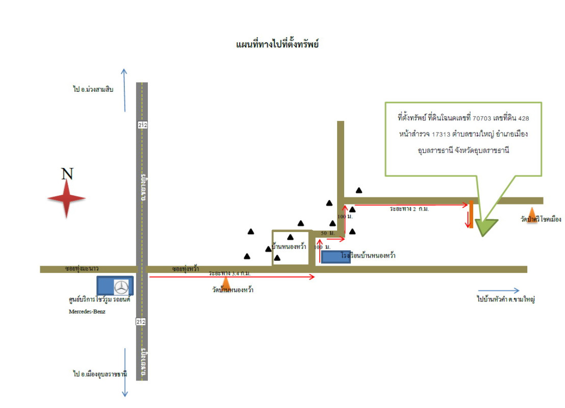 Residential land/lot Ubon Ratchathani Mueang Ubon Ratchathani Kham Yai 304200