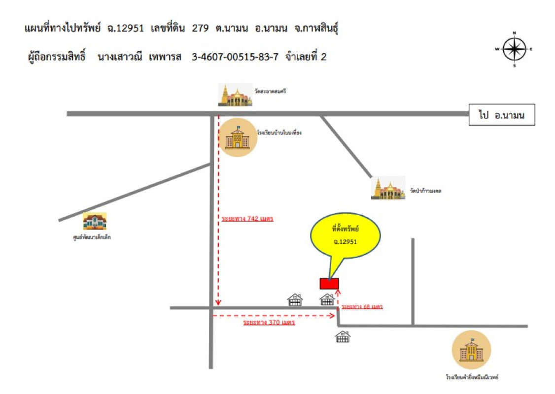 ที่ดินเปล่า กาฬสินธุ์ นามน นามน 482000