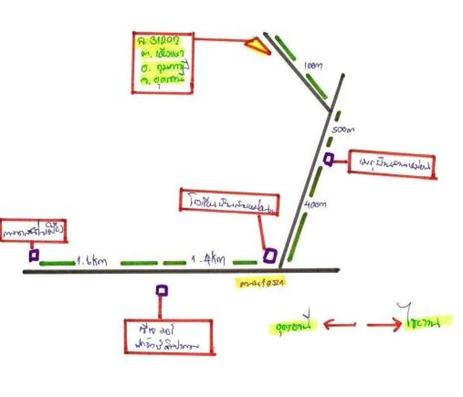 Residential land/lot Udon Thani Kumphawapi Chiang Wae 303500