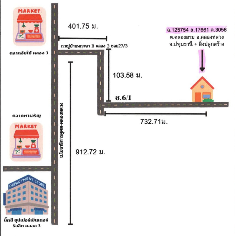 Townhouse Pathum Thani Khlong Luang Khlong Sam 826784
