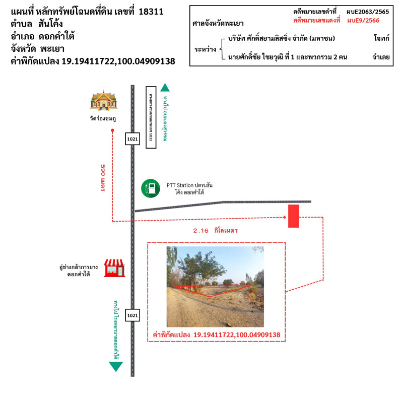Residential land/lot Phayao Dok Khamtai San Khong 842700