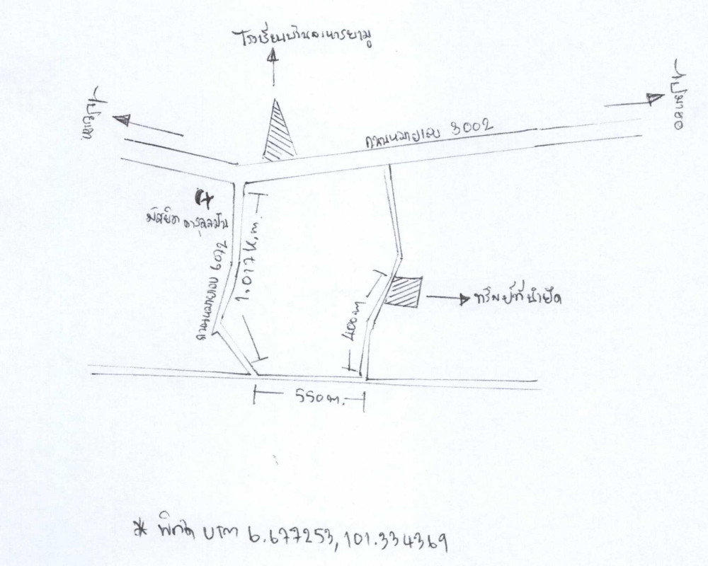 ที่ดินเปล่า ปัตตานี ยะรัง กอลำ 63800