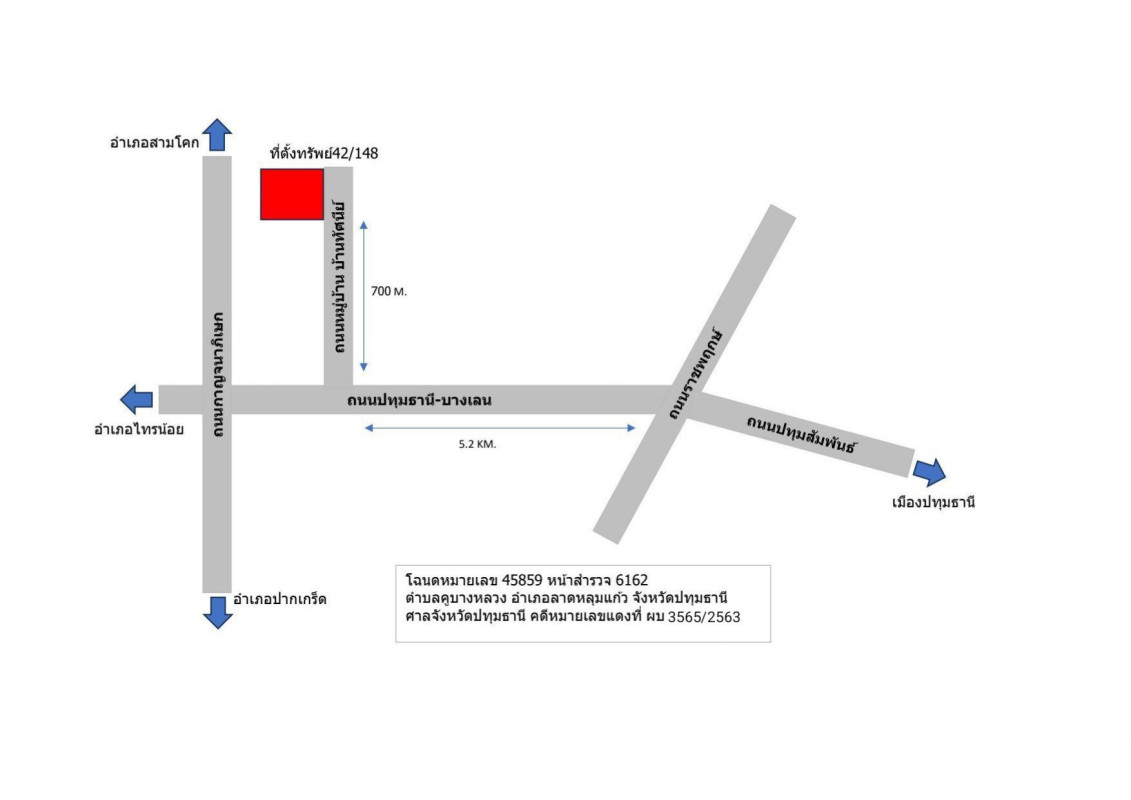 Townhouse Pathum Thani Lat Lum Kaeo Khu Bang Luang 855556