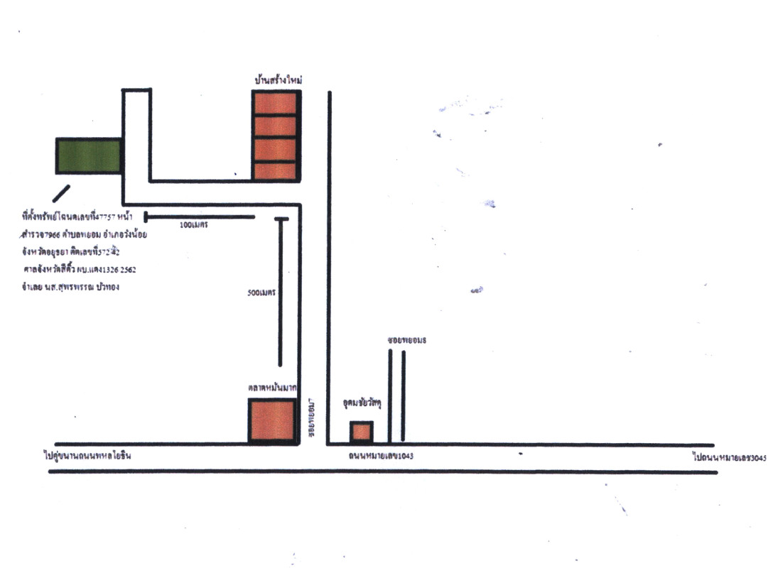 Townhouse Phra Nakhon Si Ayutthaya Wang Noi Phayom 745000