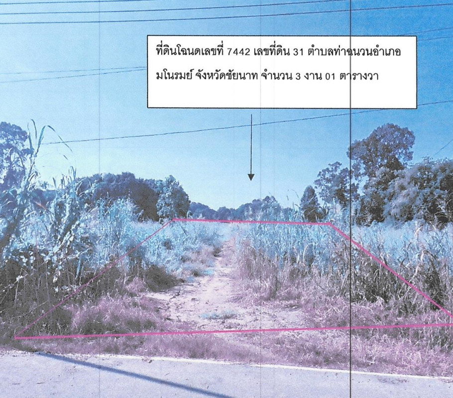 Residential land/lot Chai Nat Manorom Tha Chanuan 132440