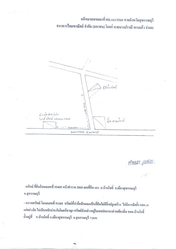 Residential land/lot Suphan Buri Mueang Suphan Buri Ban Pho 15000