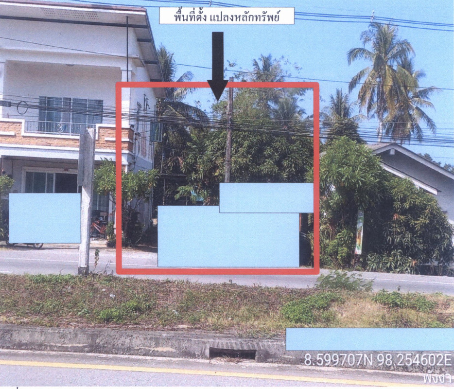 Residential land/lot Phangnga Thai Mueang Lam Kaen 450000