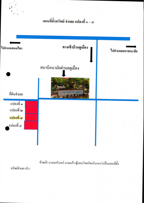 Residential land/lot Yasothon Maha Chana Chai Hua Mueang 39200
