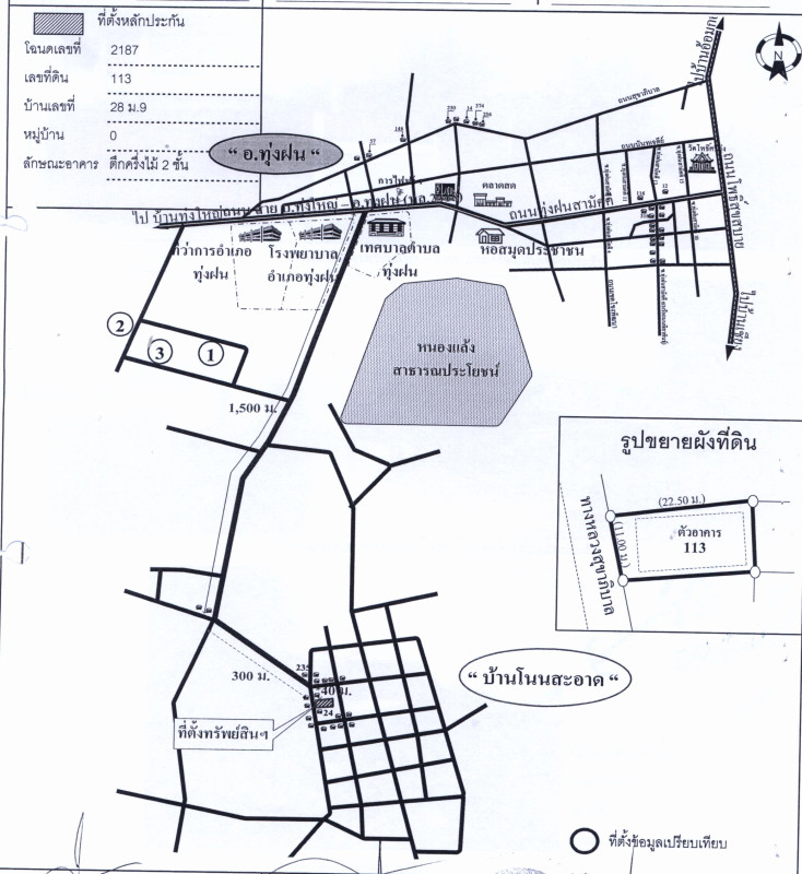 บ้านเดี่ยว อุดรธานี ทุ่งฝน ทุ่งฝน 516600