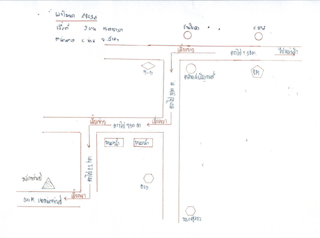 Residential land/lot Lampang Thoen Na Pong 43000