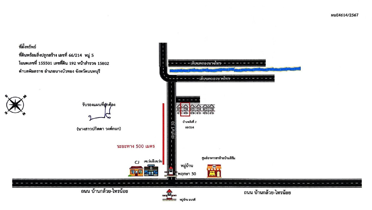 ทาวน์เฮ้าส์ นนทบุรี บางบัวทอง พิมลราช 1029720