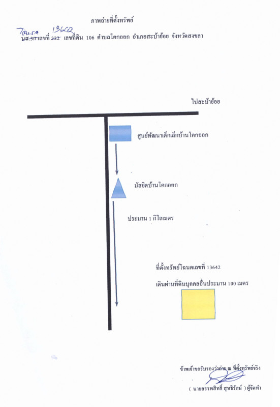 ที่ดินเปล่า สงขลา สะบ้าย้อย ทุ่งพอ 574200