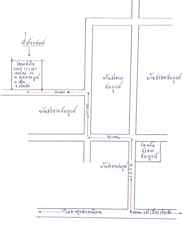 บ้านเดี่ยว ร้อยเอ็ด เมืองร้อยเอ็ด สะอาดสมบูรณ์ 223530
