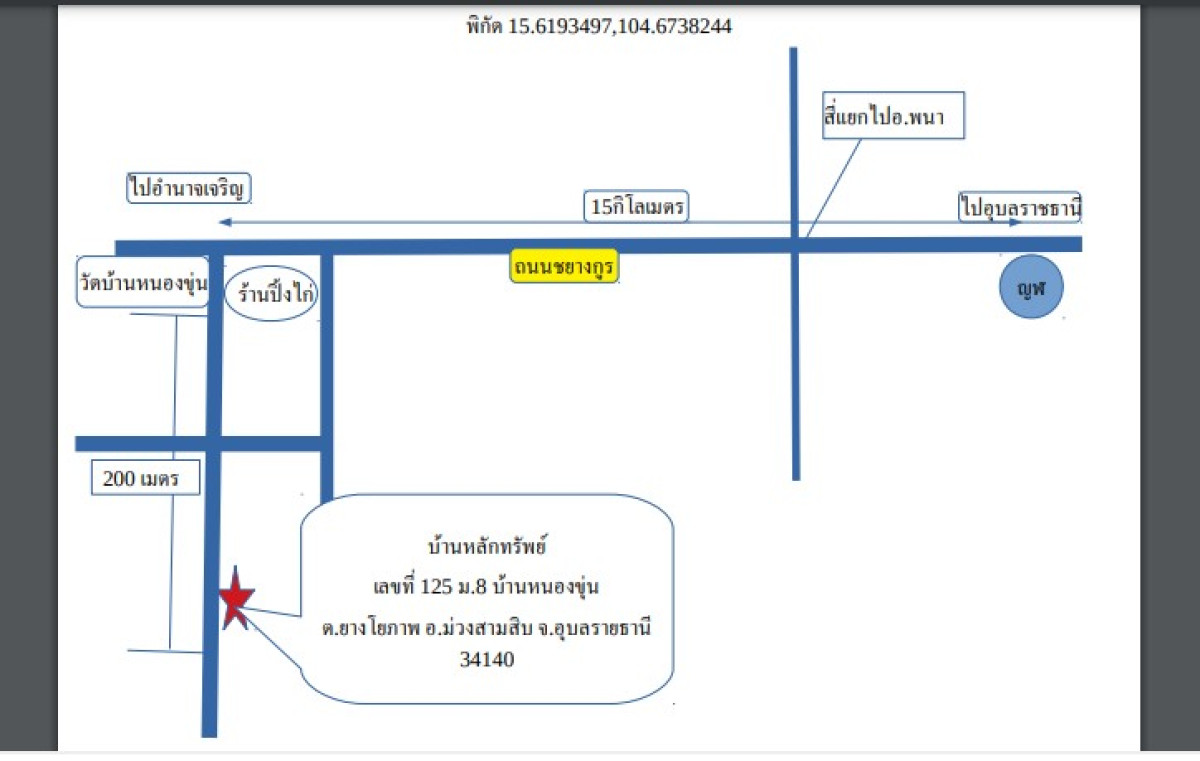 Single house Ubon Ratchathani Muang Sam Sip Yang Yo Phap 728944