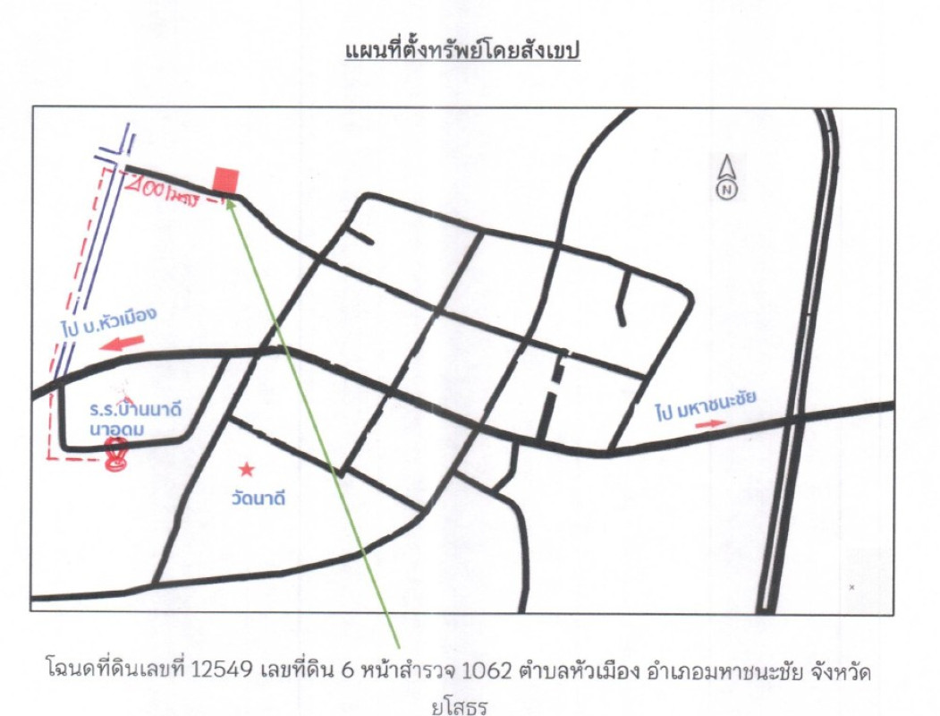 Single house Yasothon Maha Chana Chai Hua Mueang 583120