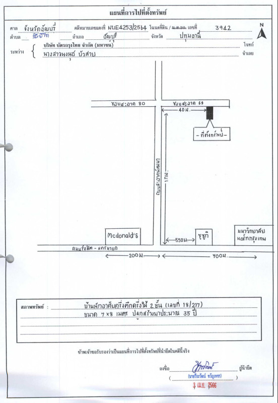 ทาวน์เฮ้าส์ ปทุมธานี ธัญบุรี บึงยี่โถ 1073160