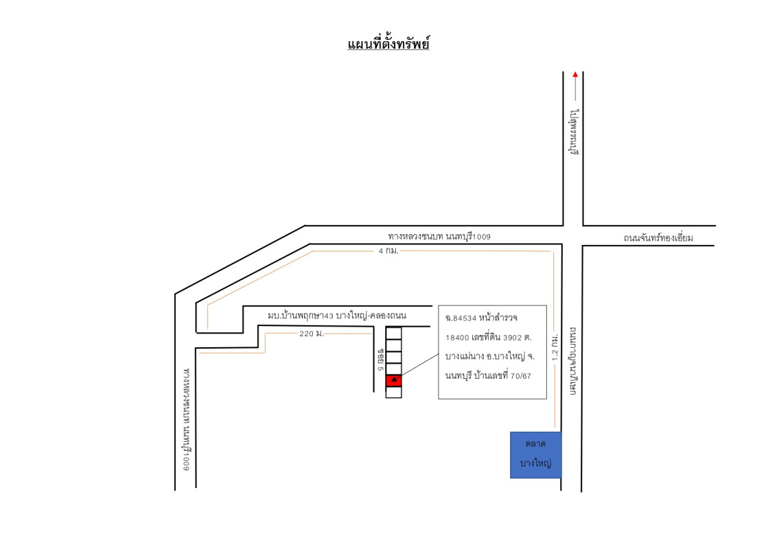 ทาวน์เฮ้าส์ นนทบุรี บางใหญ่ บางแม่นาง 1394772