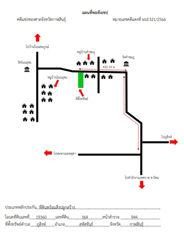 บ้านเดี่ยว กาฬสินธุ์ สหัสขันธ์ ภูสิงห์ 290040