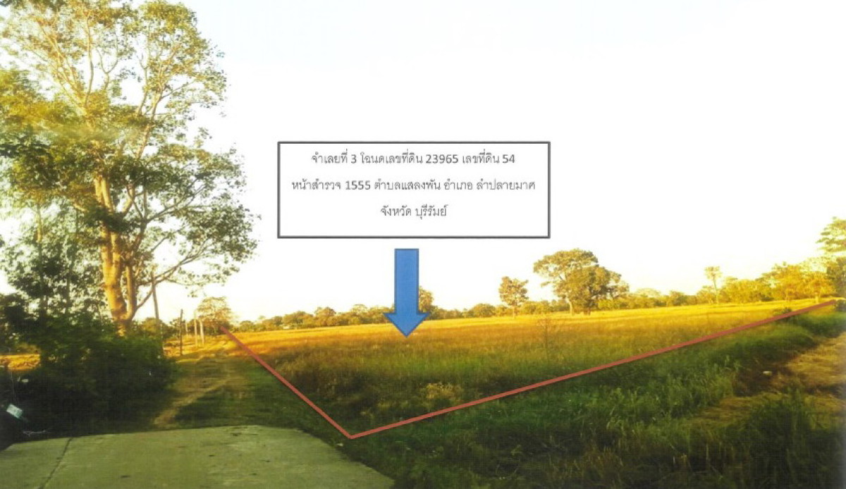 Residential land/lot Buri Ram Lam Plai Mat Nong Bua Khok 1740960