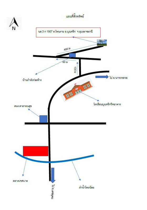 ที่ดินเปล่า อุบลราชธานี บุณฑริก โพนงาม 39300