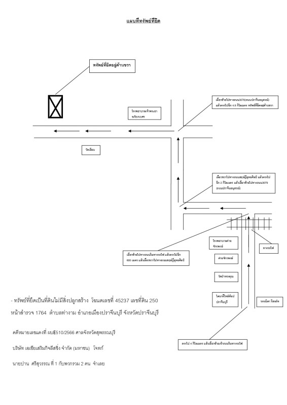 ที่ดินเปล่า ปราจีนบุรี เมืองปราจีนบุรี ท่างาม 165300