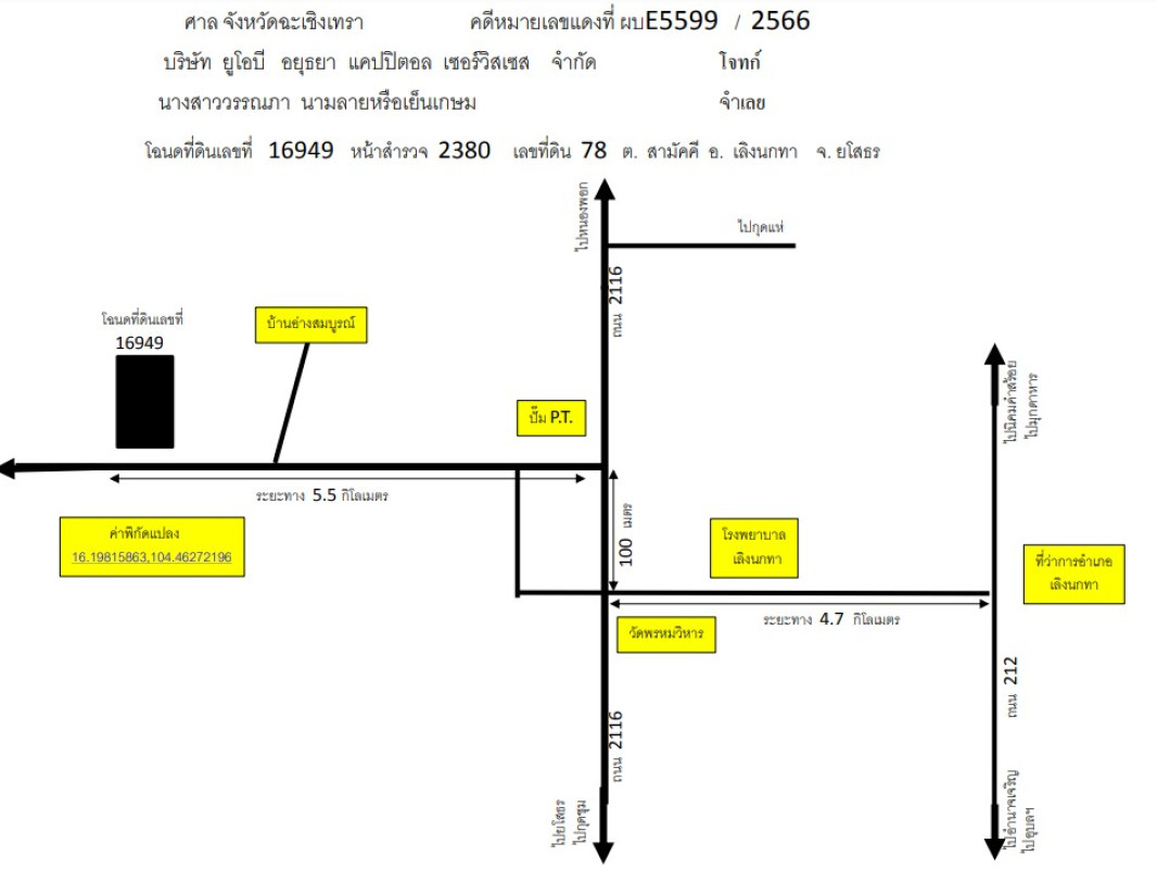 ที่ดินเปล่า ยโสธร เลิงนกทา สามัคคี 582540