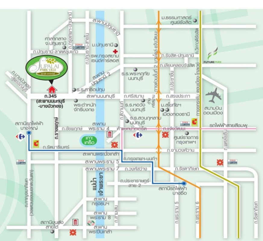 บ้านเดี่ยว นนทบุรี บางบัวทอง ลำโพ 4987000