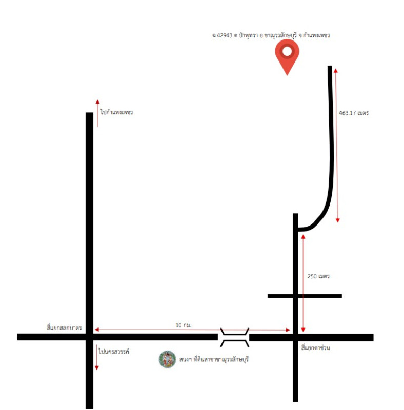 Residential land/lot Kamphaeng Phet Khanu Woralaksaburi Pa Phutsa 168350