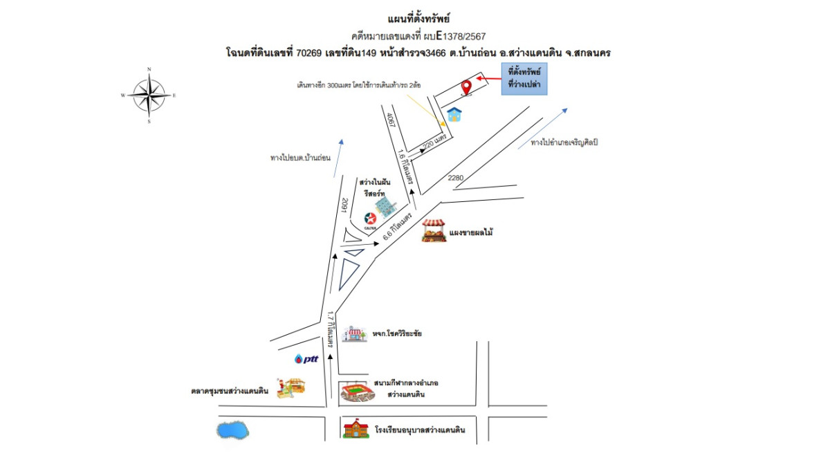 ที่ดินเปล่า สกลนคร เจริญศิลป์ ทุ่งแก 396450