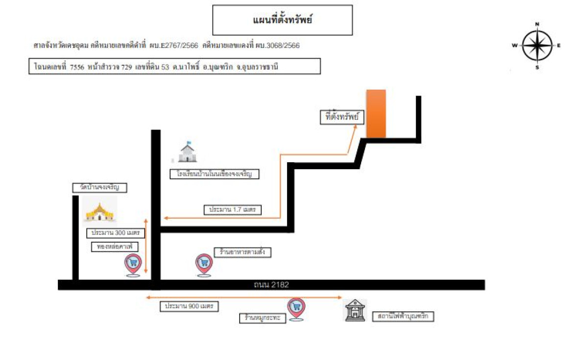 ที่ดินเปล่า อุบลราชธานี บุณฑริก นาโพธิ์ 783500