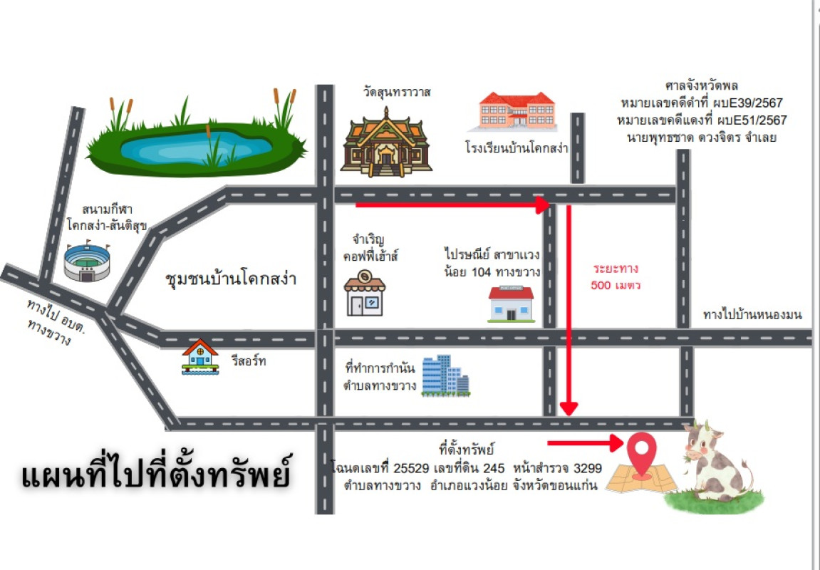 บ้านเดี่ยว ขอนแก่น แวงน้อย ทางขวาง 130700