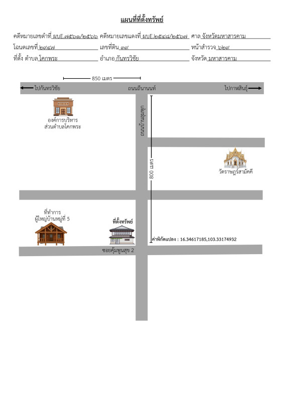 บ้านเดี่ยว มหาสารคาม กันทรวิชัย โคกพระ 1237432