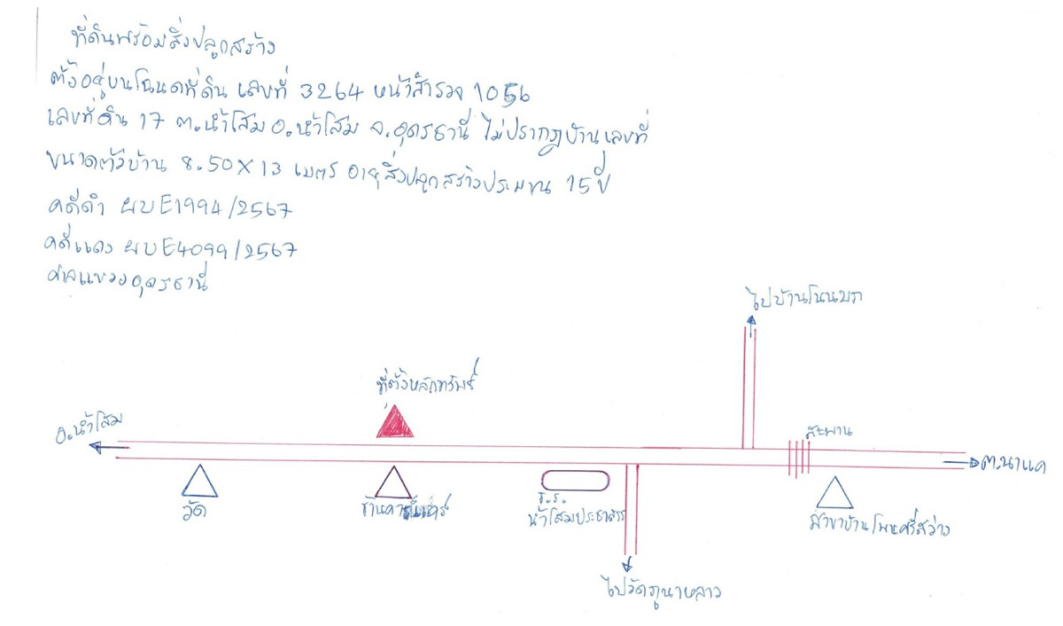 บ้านเดี่ยว อุดรธานี น้ำโสม น้ำโสม 561500
