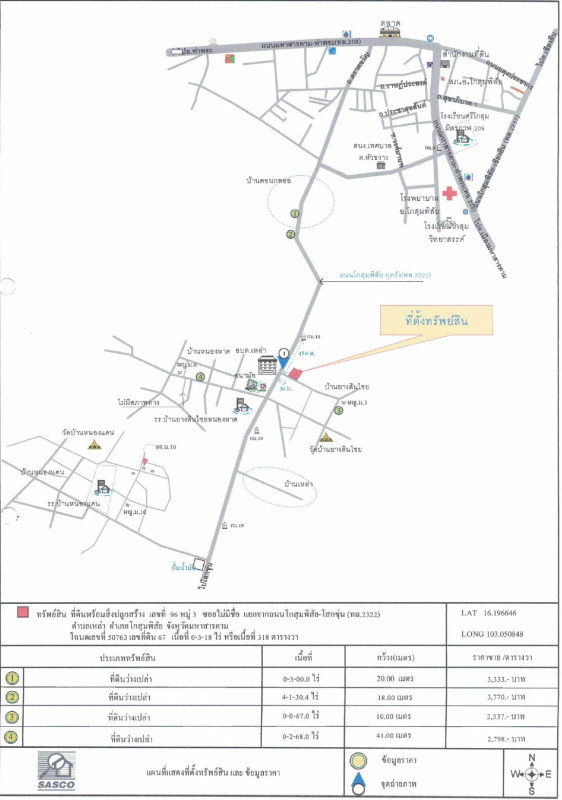 บ้านเดี่ยว มหาสารคาม โกสุมพิสัย เหล่า 854800