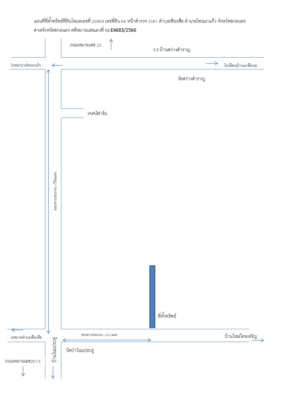ที่ดินเปล่า สกลนคร โพนนาแก้ว เชียงสือ 703170