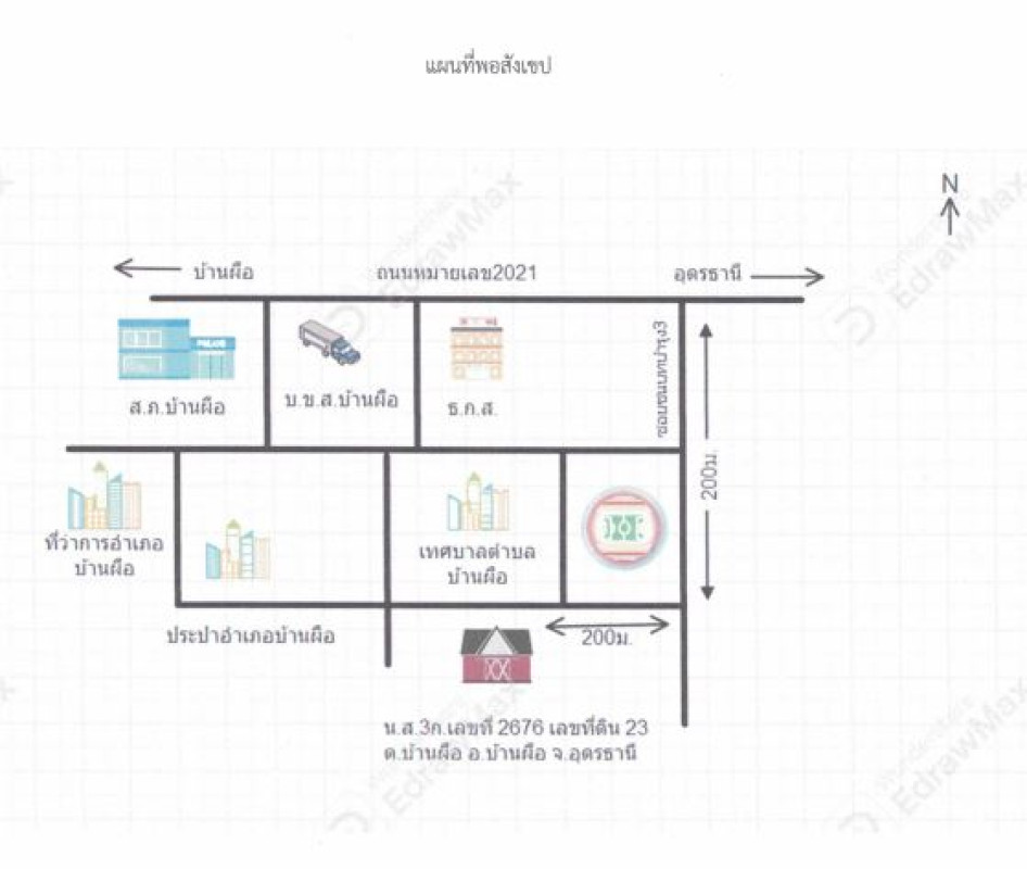 บ้านเดี่ยว อุดรธานี บ้านผือ บ้านผือ 1636470