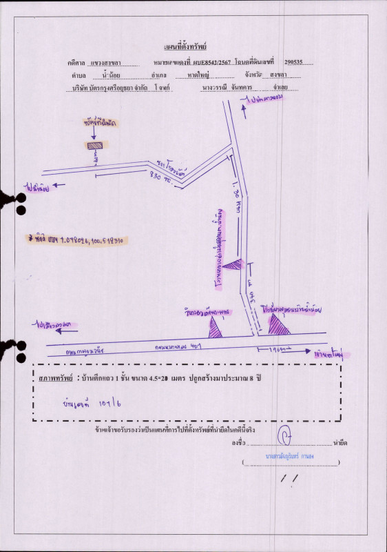 ทาวน์เฮ้าส์ สงขลา หาดใหญ่ น้ำน้อย 780900