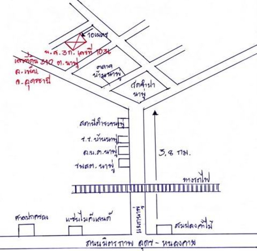 บ้านเดี่ยว อุดรธานี เพ็ญ นาพู่ 722265