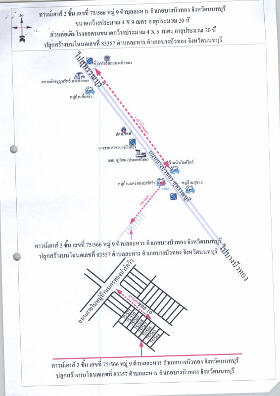 ทาวน์เฮ้าส์ นนทบุรี บางบัวทอง ละหาร 987600