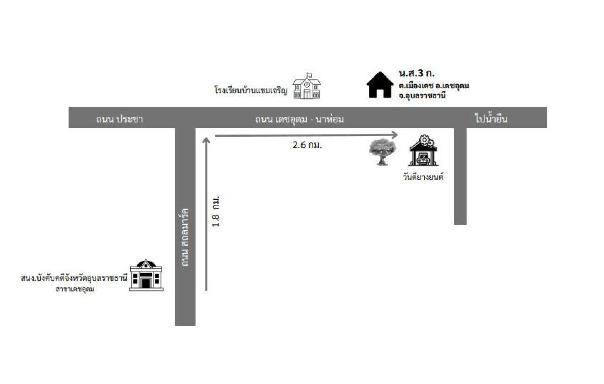 บ้านเดี่ยว อุบลราชธานี เดชอุดม เมืองเดช 660290