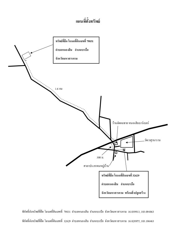 บ้านเดี่ยว มหาสารคาม บรบือ หนองสิม 252100