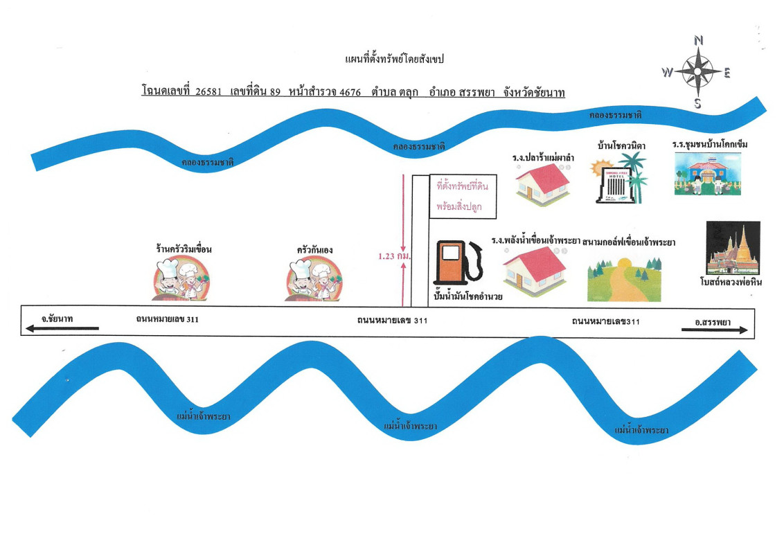 บ้านเดี่ยว ชัยนาท สรรพยา ตลุก 287980