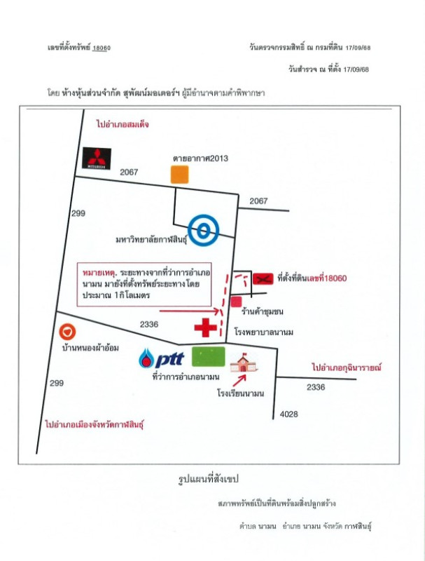 บ้านเดี่ยว กาฬสินธุ์ นามน นามน 170000