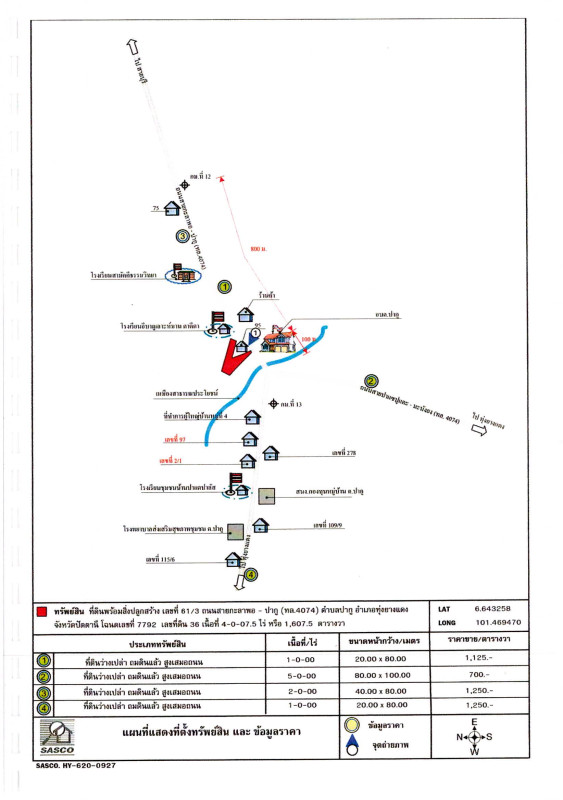 บ้านเดี่ยว ปัตตานี ทุ่งยางแดง ปากู 1053700