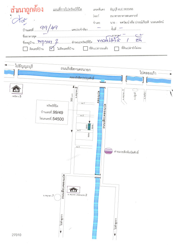 Townhouse Pathum Thani Thanyaburi Lam Phak Kut 543720