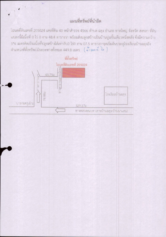 ทาวน์เฮ้าส์ สงขลา หาดใหญ่ ฉลุง 283700