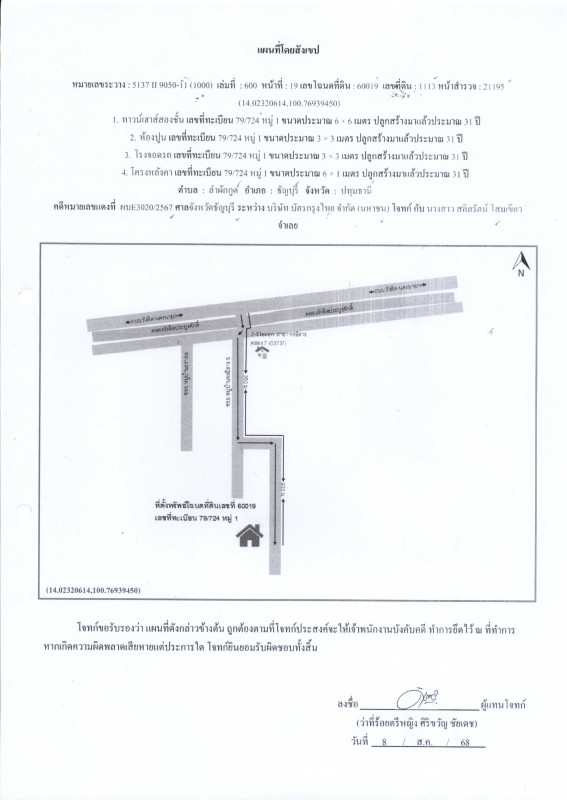 ทาวน์เฮ้าส์ ปทุมธานี ธัญบุรี ลำผักกูด 837000