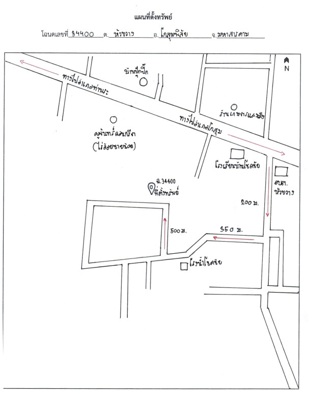ที่ดินเปล่า มหาสารคาม โกสุมพิสัย หัวขวาง 168000