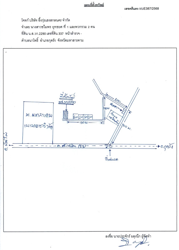 Residential land/lot Maha Sarakham Kut Rang Na Pho 60000