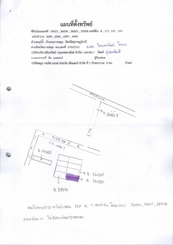 ที่ดินเปล่า สุราษฎร์ธานี เกาะสมุย แม่น้ำ 765750